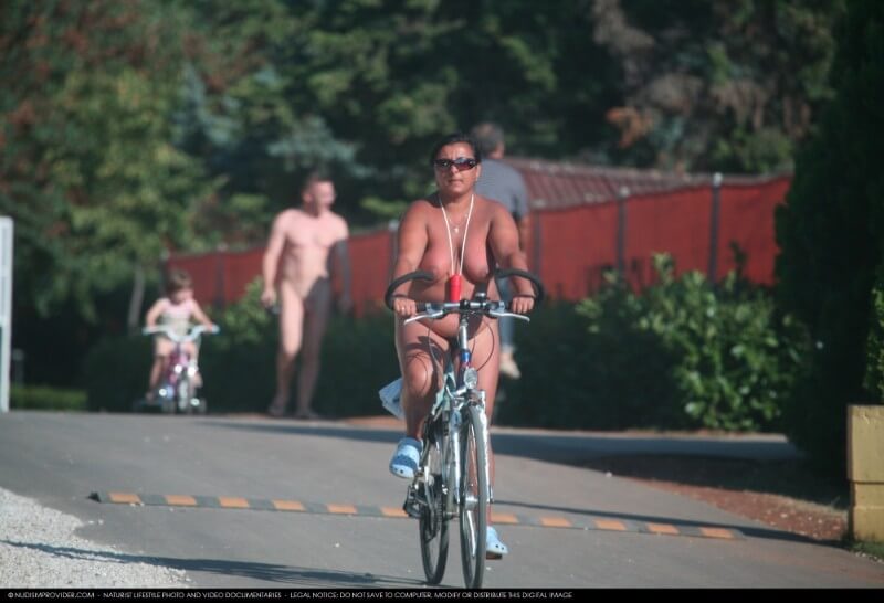 Naturists Road Biking pics - Nudity fosters trust and mutual understanding among people