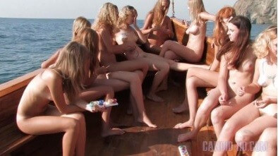Candid HD: Nudist Boat Cruise Full HD video - Family nudism in the 21st century