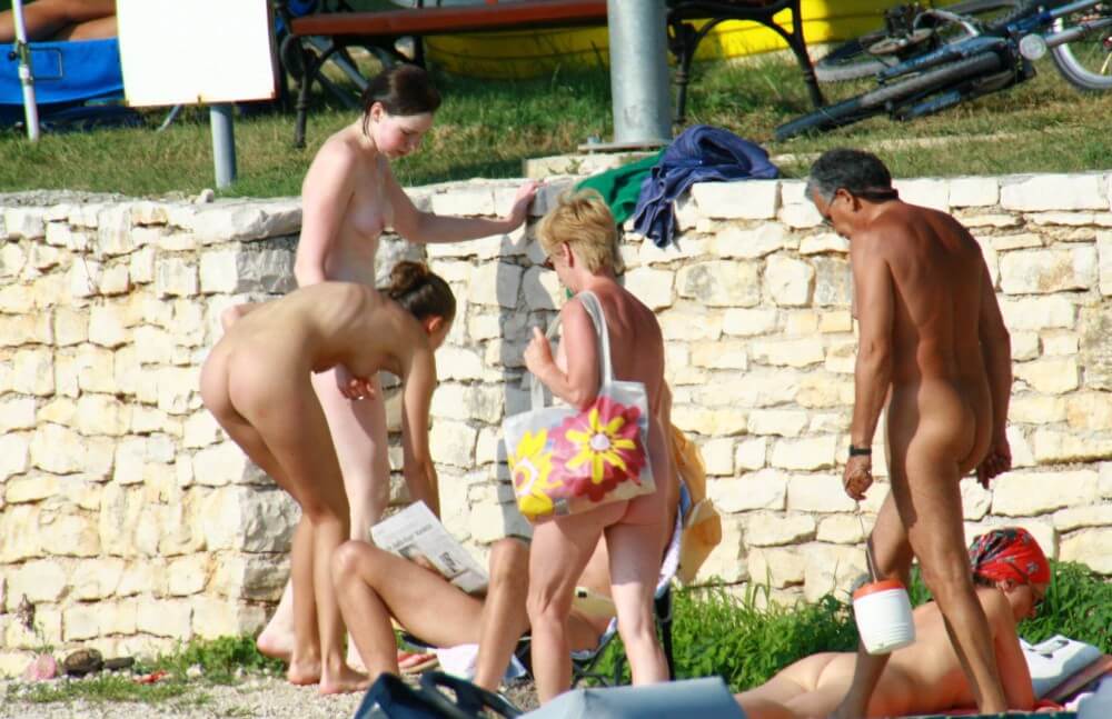 Nude Duet Girls Rail Climb Photo Set - Nudity helps one better understand oneself and the surrounding world