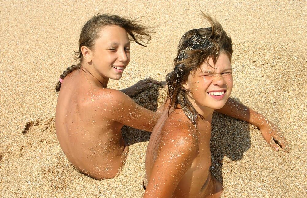 Ocean Beach Relaxing Photo Set - Nudists strive for inner harmony and peace of mind