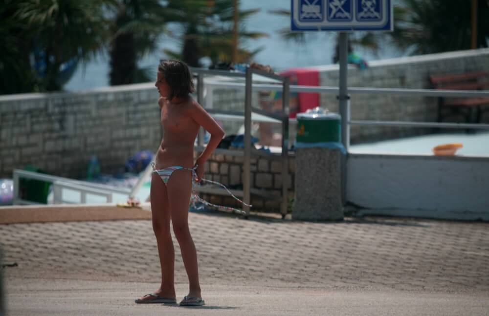 Naturist Pool Walkaround pics - Striving for harmony with nature—its okay to be a little naked