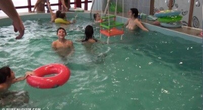 Indoor Swim Exercise 2 Full HD video - Nature is the best home for those who practice naturism and nudism