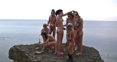 Rocky Canyon Cabin # 2 video - Naturists love sunlight and fresh air