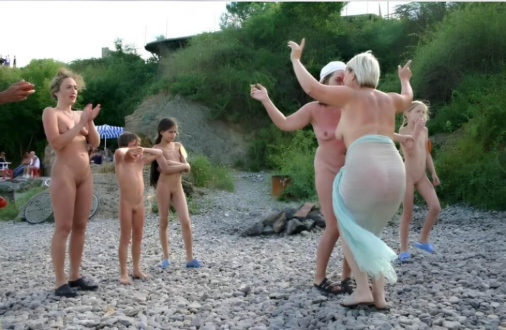Dances on a beach pics - One of the most striking examples of naturism