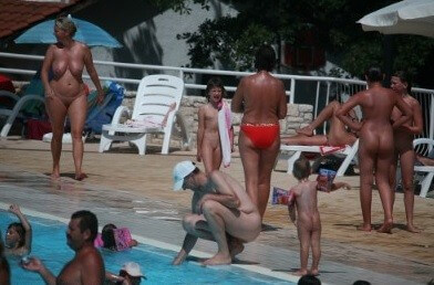 Enjoying The Sunny Pool gallery - Nothing kept the clothes on my body