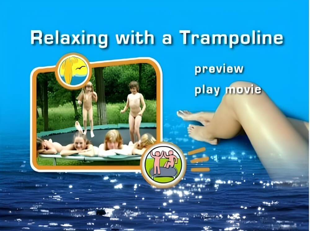 Naturist Freedom: Relaxing with a trampoline DVD - The practice of naturism promotes inner harmony and peace