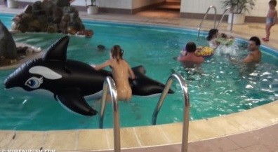 Naturism - Indoor dolphin ride Full HD upd - The practice of naturism is a path to inner harmony and peace