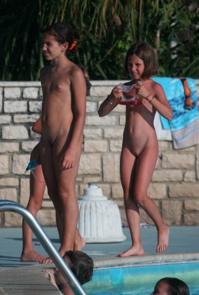 Two Poolside Nudist Girls pics - The practice of naturism is a path to inner harmony and peace